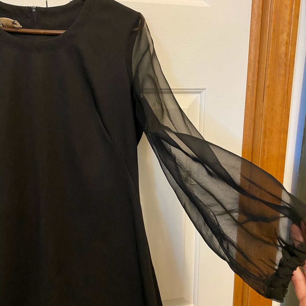 Vintage 1960’s black polyester dress